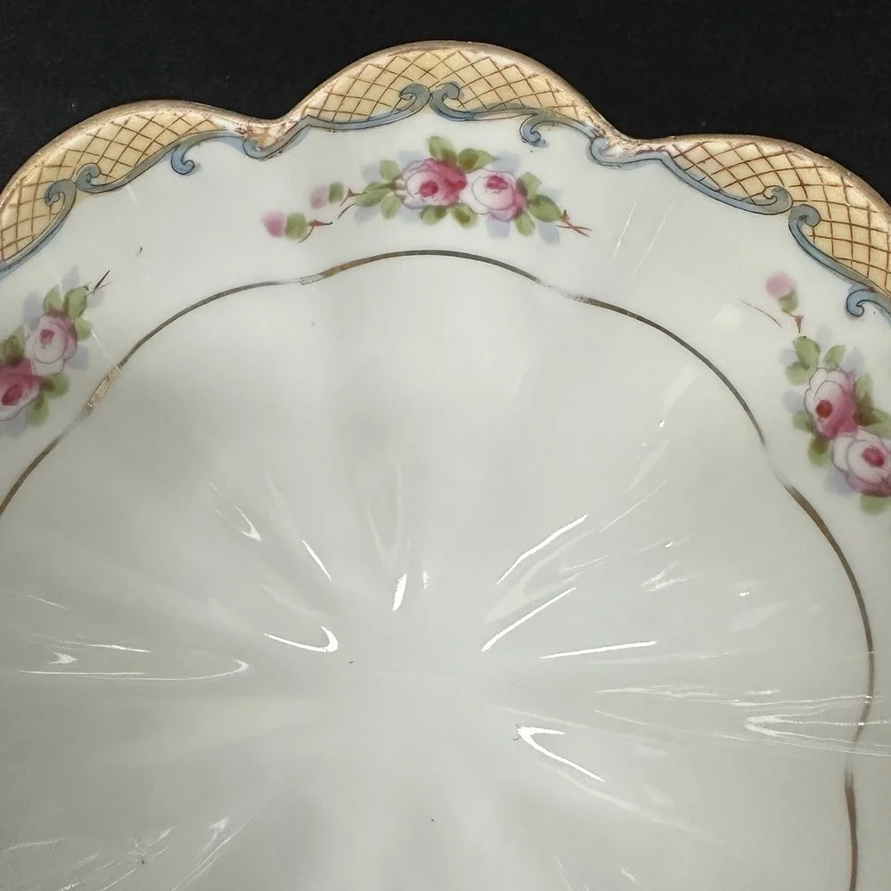 Antique Nippon Tri Footed Hand Painted 6